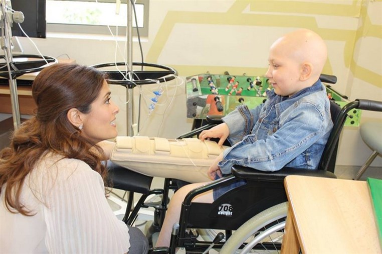 Salma Hayek Visits CCCL